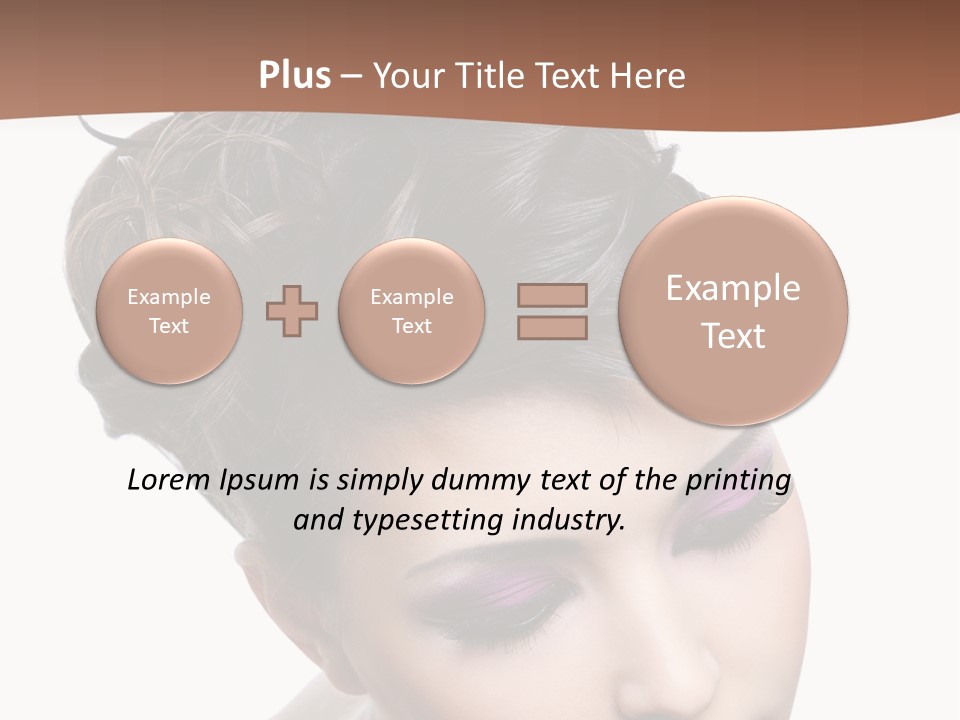 Posing Woman Makeup PowerPoint Template