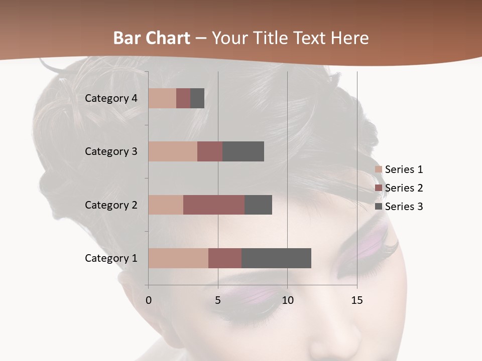Posing Woman Makeup PowerPoint Template