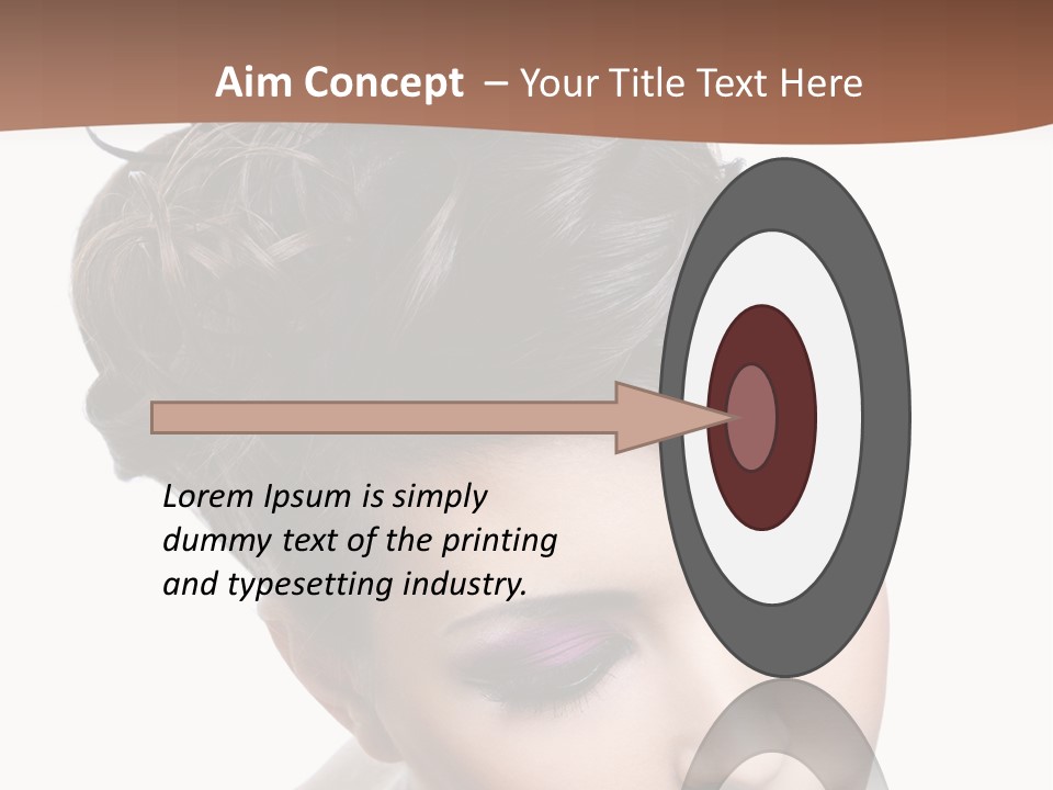 Posing Woman Makeup PowerPoint Template