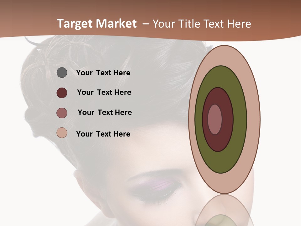 Posing Woman Makeup PowerPoint Template