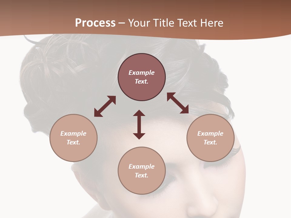 Posing Woman Makeup PowerPoint Template