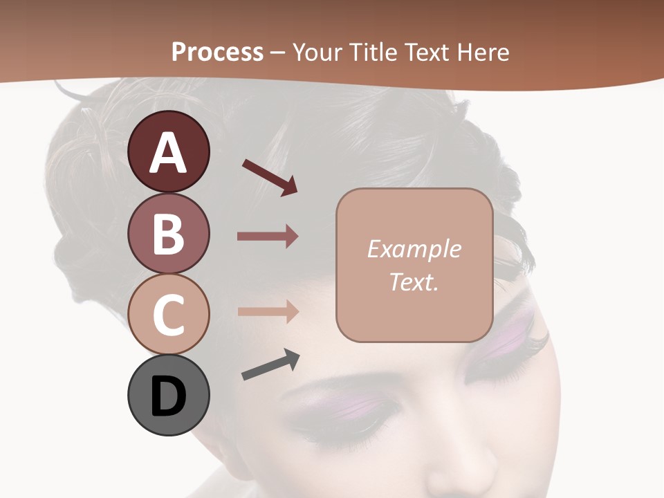 Posing Woman Makeup PowerPoint Template