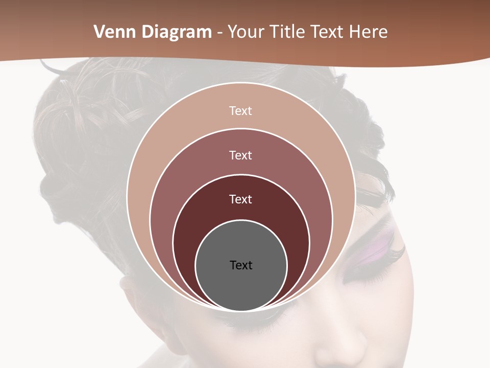 Posing Woman Makeup PowerPoint Template