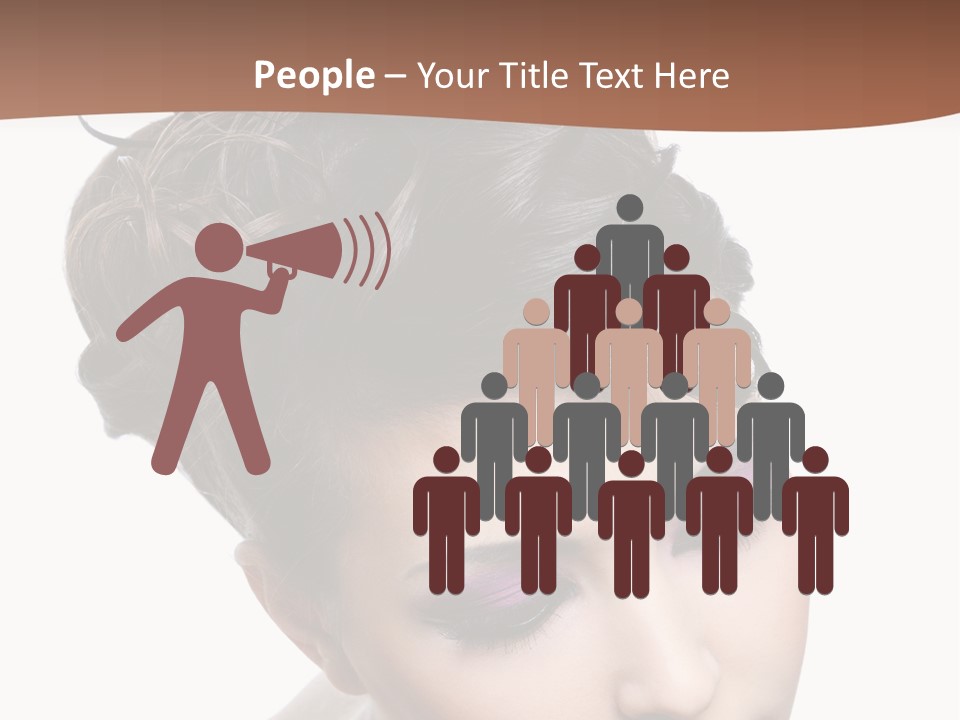 Posing Woman Makeup PowerPoint Template