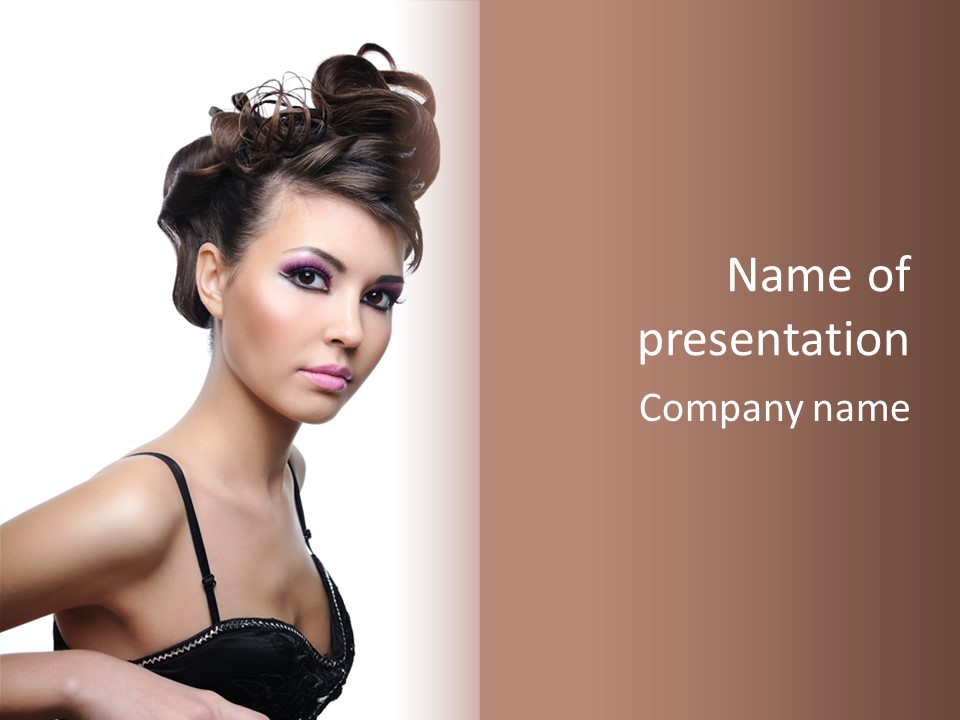 Attractive Background Femininity PowerPoint Template