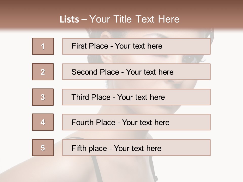 Attractive Background Femininity PowerPoint Template
