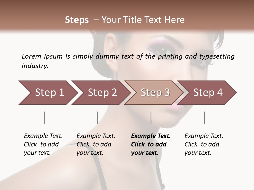 Attractive Background Femininity PowerPoint Template