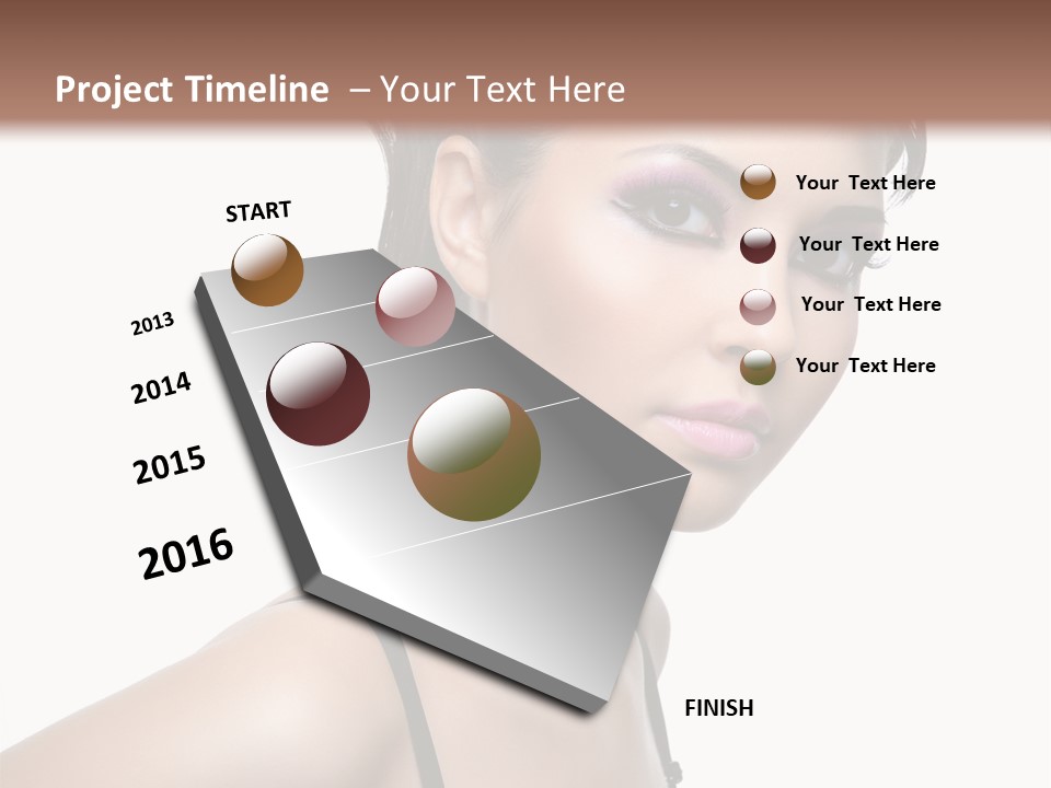 Attractive Background Femininity PowerPoint Template