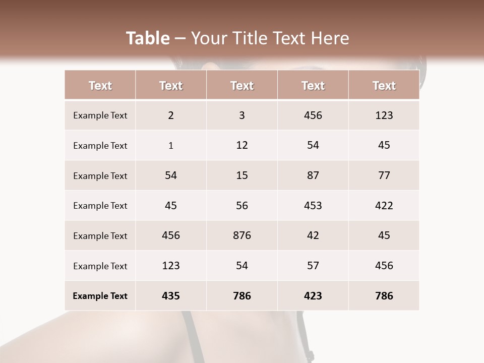 Attractive Background Femininity PowerPoint Template