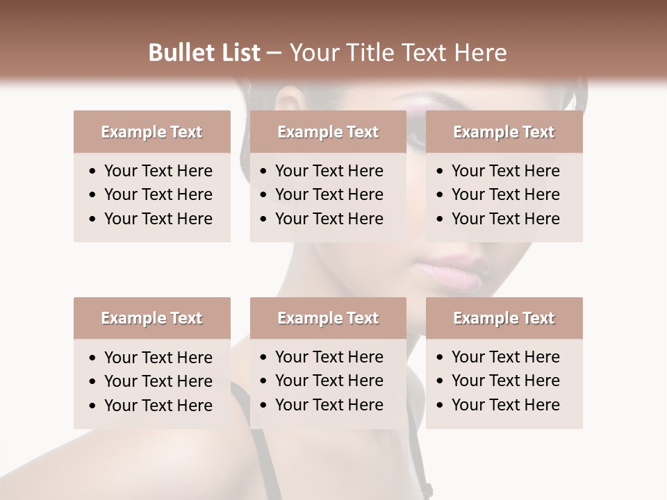 Attractive Background Femininity PowerPoint Template