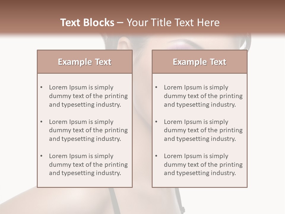 Attractive Background Femininity PowerPoint Template