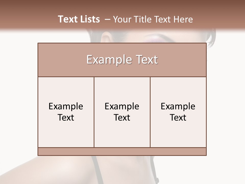 Attractive Background Femininity PowerPoint Template