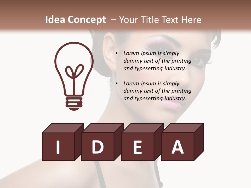 Attractive Background Femininity PowerPoint Template