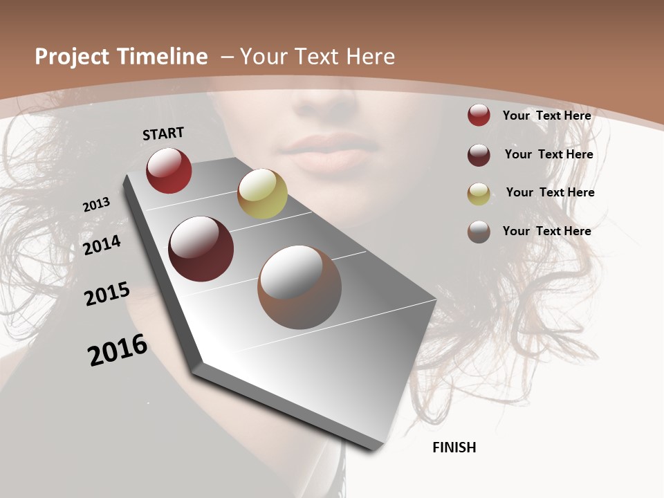 Hair Bright Beauty PowerPoint Template