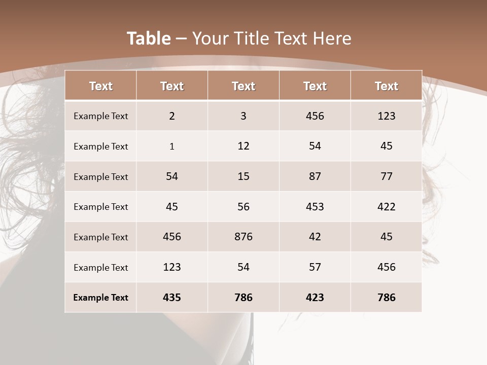 Hair Bright Beauty PowerPoint Template