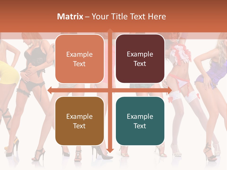 Blonde Skin Pose PowerPoint Template