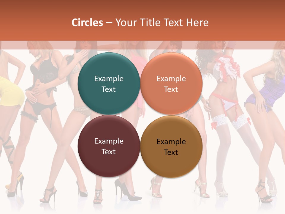 Blonde Skin Pose PowerPoint Template