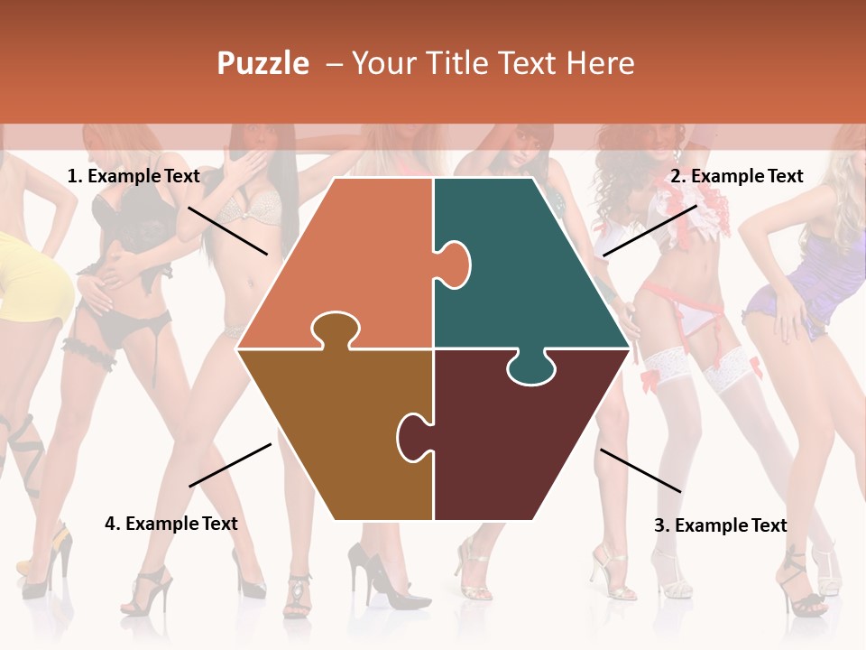 Blonde Skin Pose PowerPoint Template