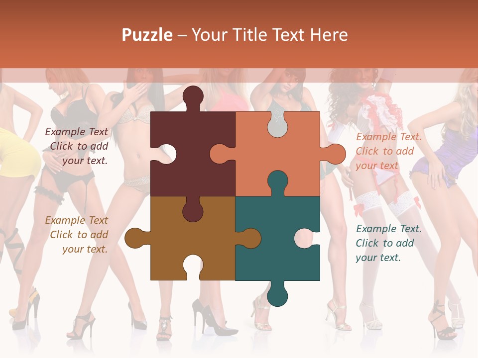 Blonde Skin Pose PowerPoint Template