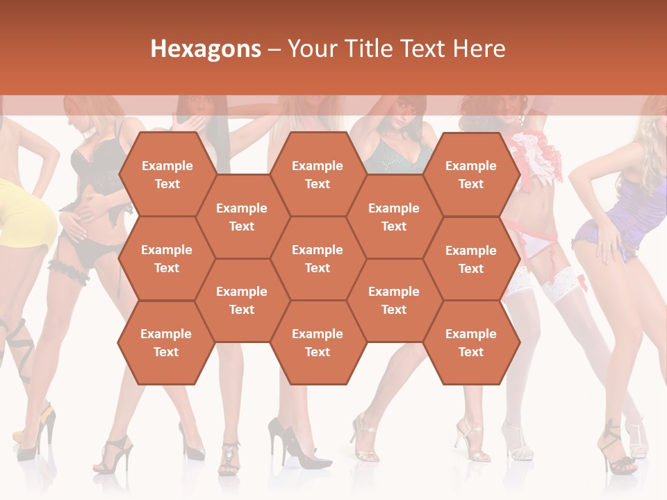 Blonde Skin Pose PowerPoint Template