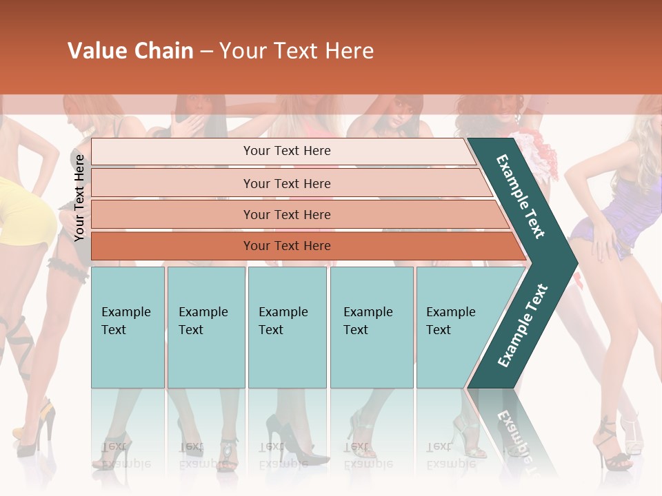 Blonde Skin Pose PowerPoint Template