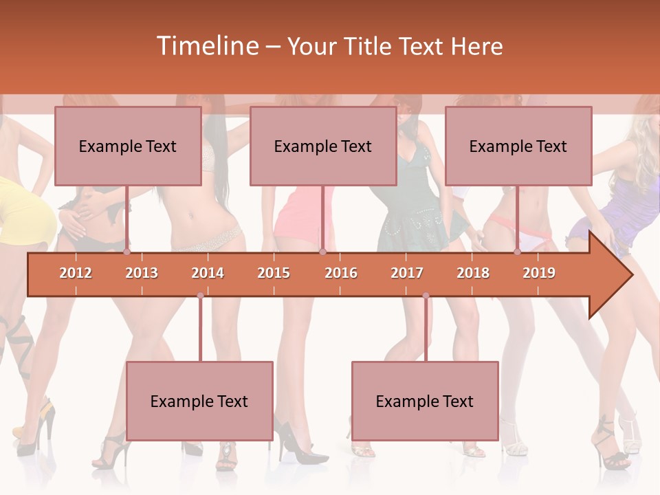 Blonde Skin Pose PowerPoint Template