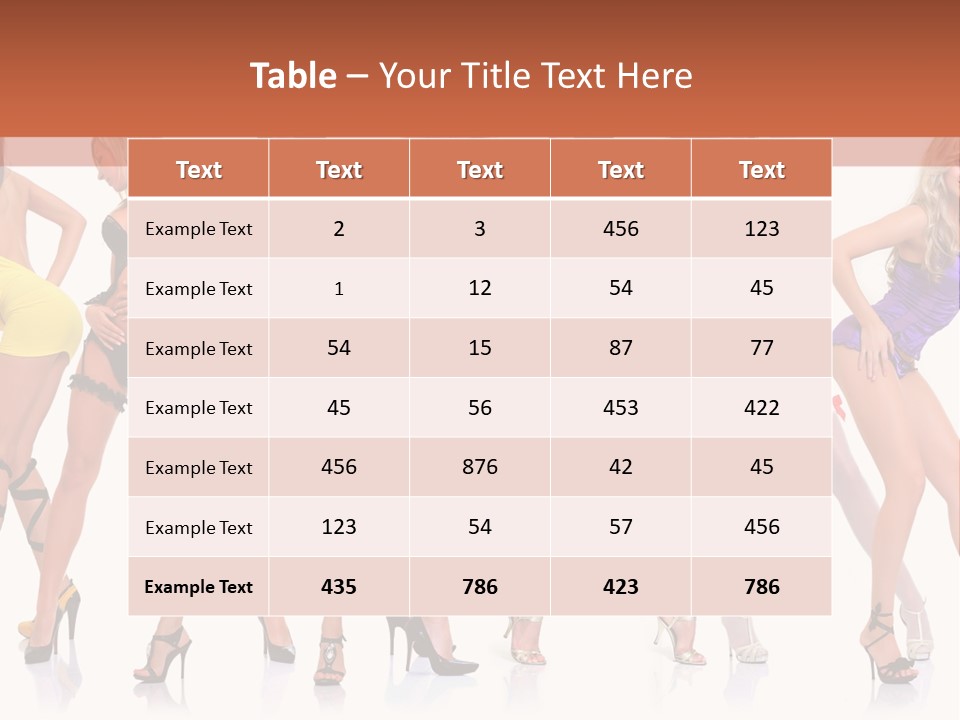 Blonde Skin Pose PowerPoint Template