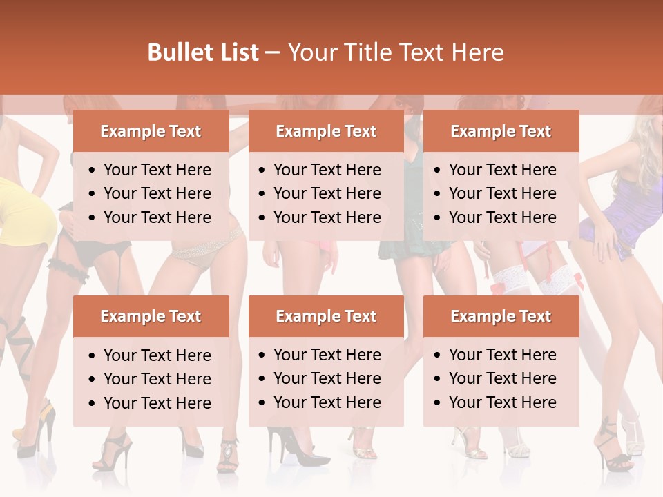 Blonde Skin Pose PowerPoint Template