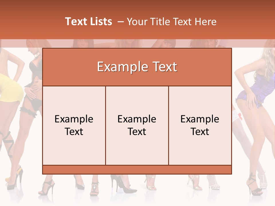 Blonde Skin Pose PowerPoint Template