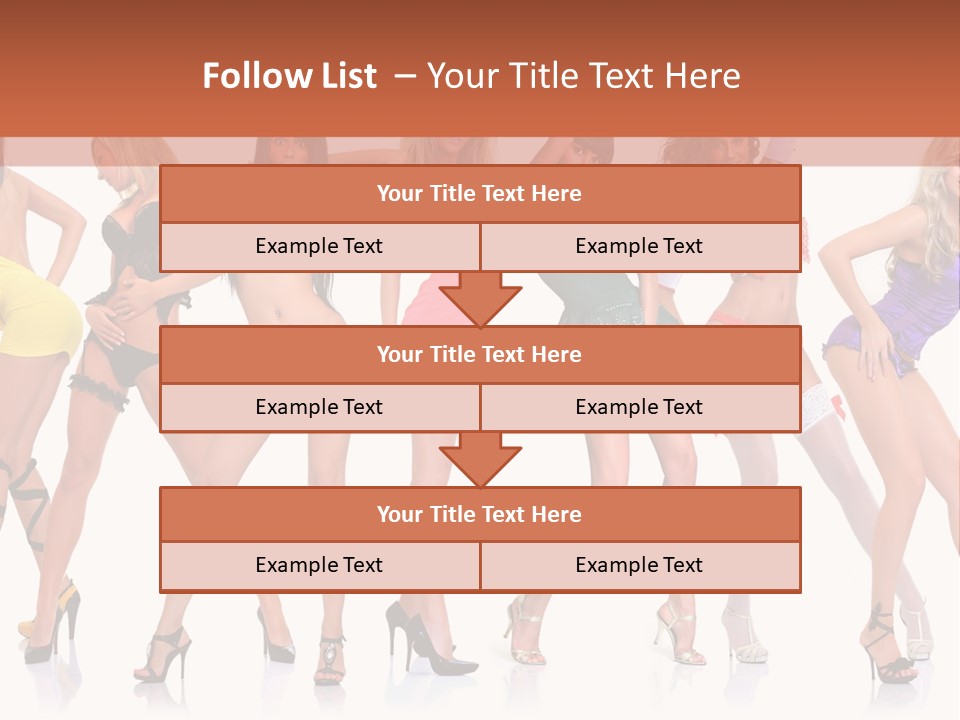 Blonde Skin Pose PowerPoint Template