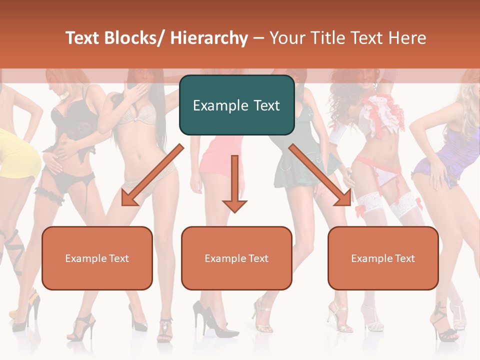 Blonde Skin Pose PowerPoint Template