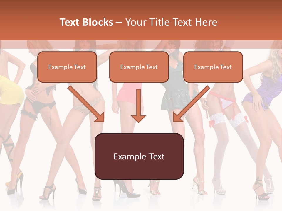 Blonde Skin Pose PowerPoint Template