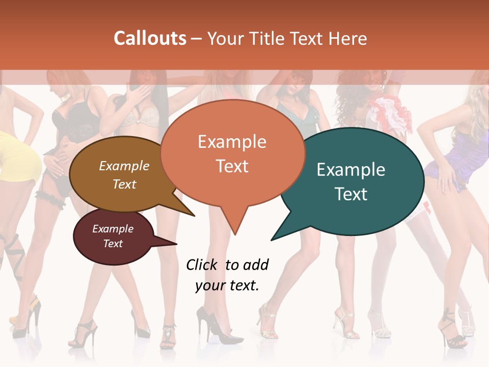 Blonde Skin Pose PowerPoint Template