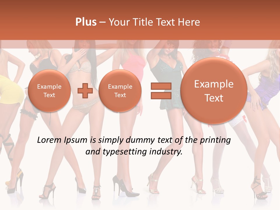 Blonde Skin Pose PowerPoint Template