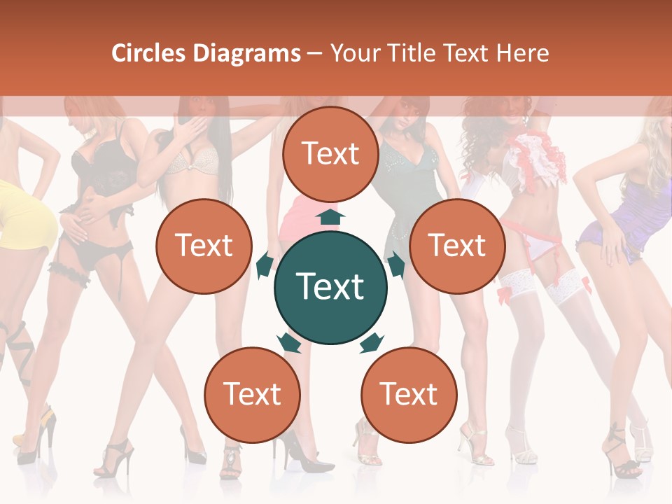 Blonde Skin Pose PowerPoint Template