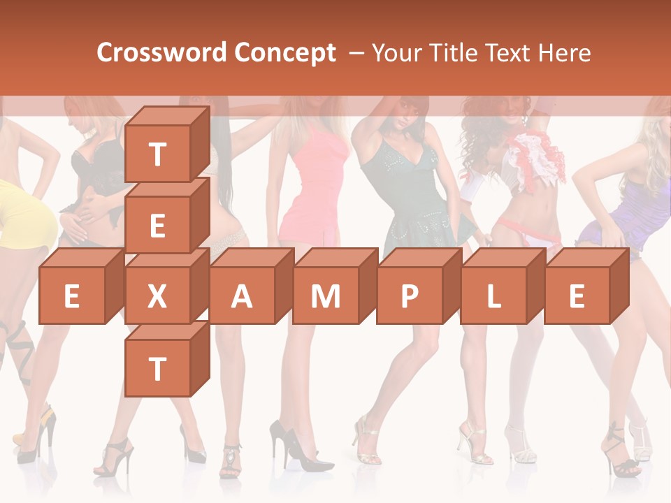 Blonde Skin Pose PowerPoint Template