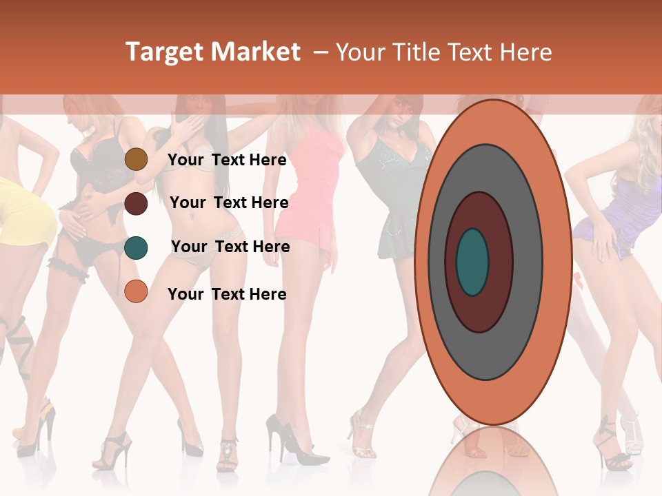 Blonde Skin Pose PowerPoint Template