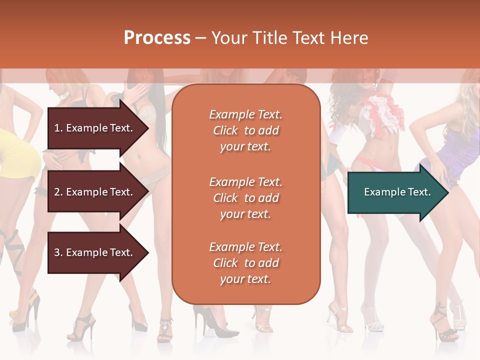 Blonde Skin Pose PowerPoint Template