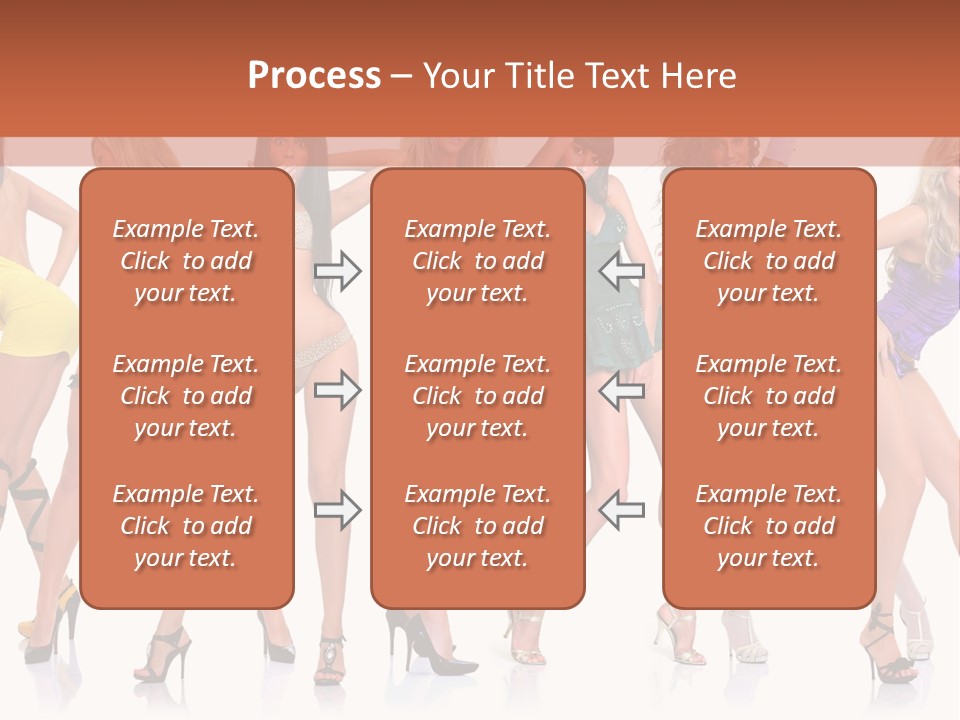 Blonde Skin Pose PowerPoint Template