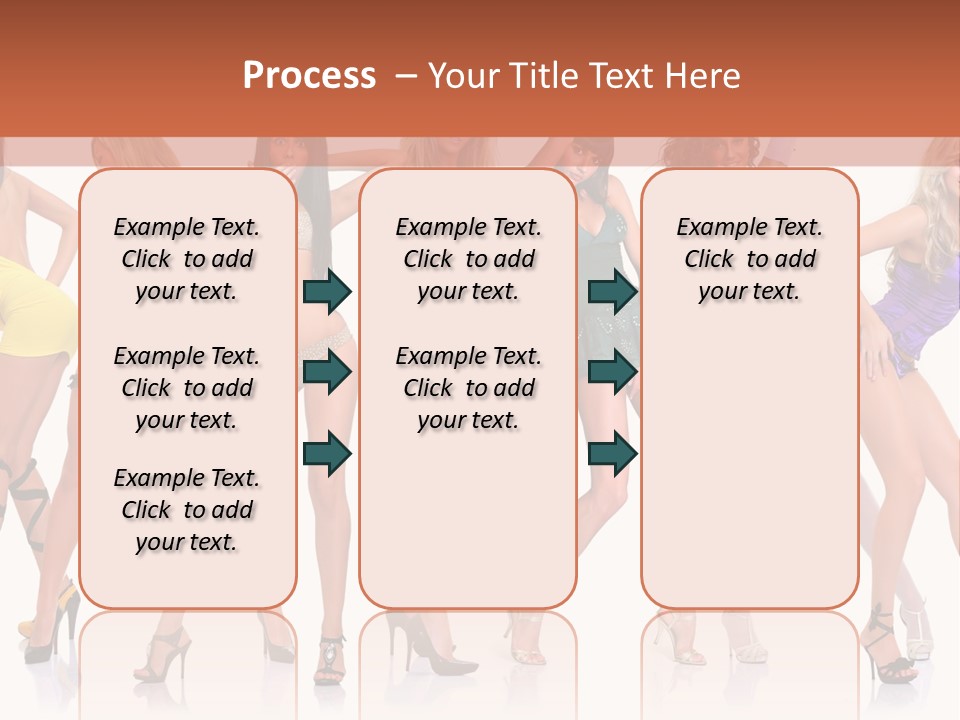 Blonde Skin Pose PowerPoint Template