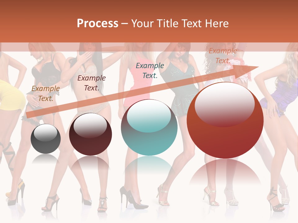 Blonde Skin Pose PowerPoint Template