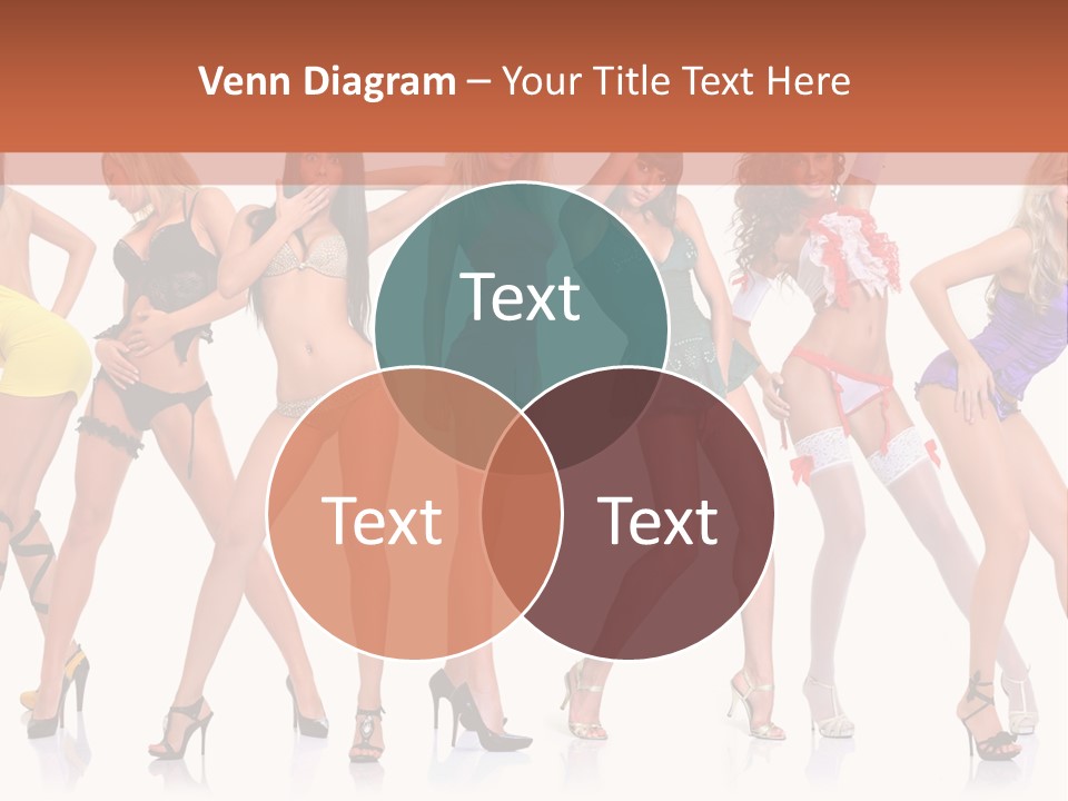 Blonde Skin Pose PowerPoint Template