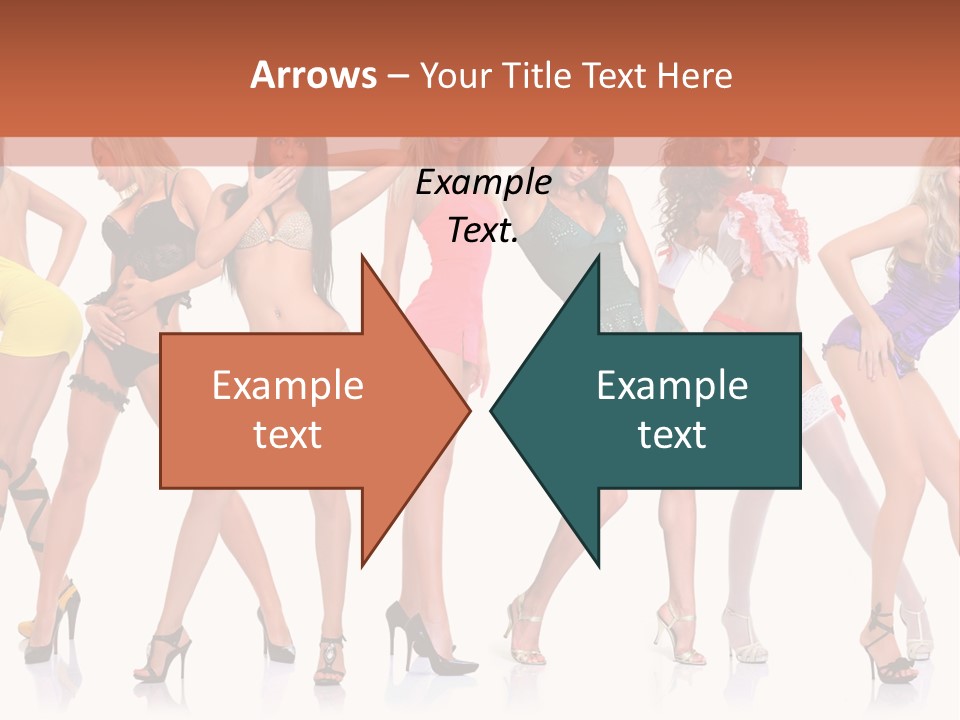 Blonde Skin Pose PowerPoint Template