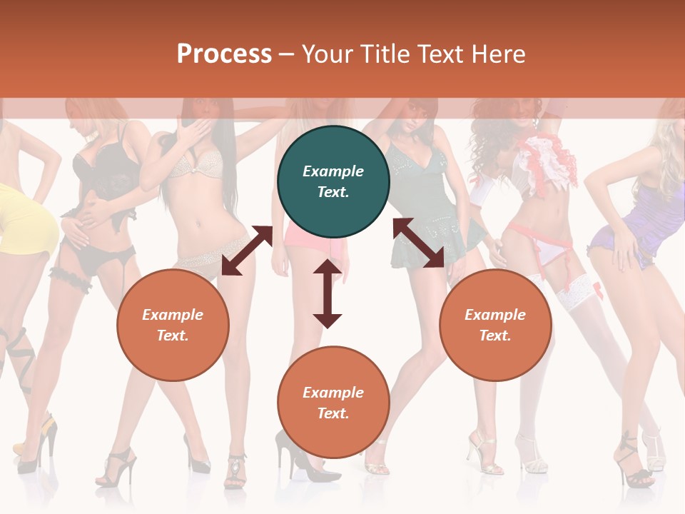 Blonde Skin Pose PowerPoint Template