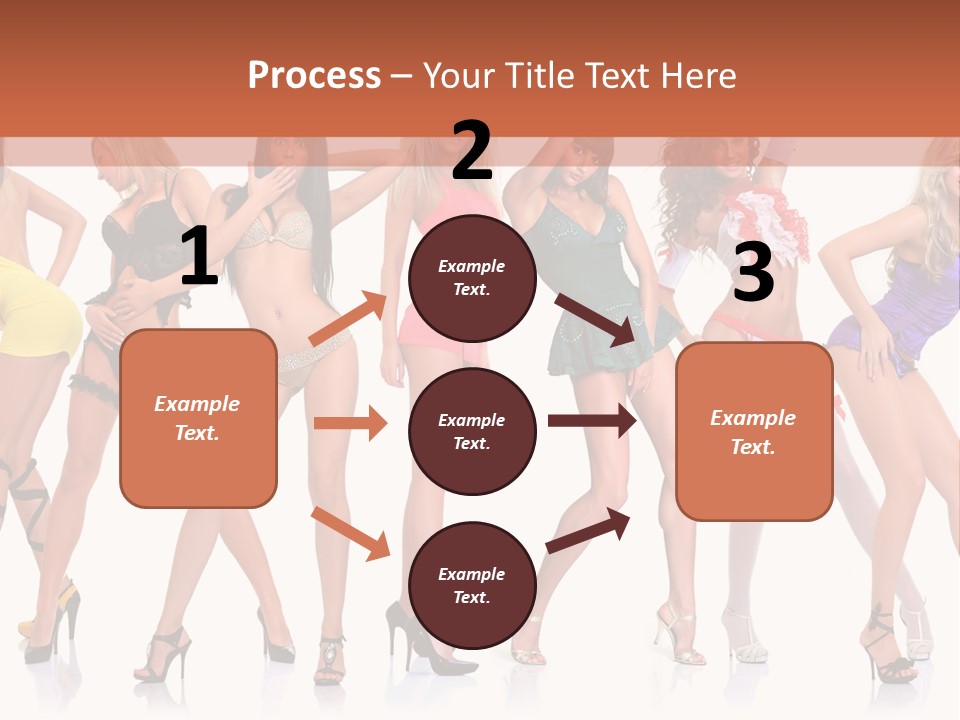 Blonde Skin Pose PowerPoint Template