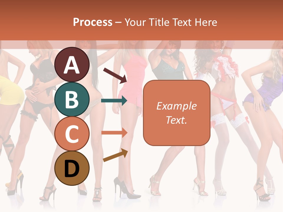 Blonde Skin Pose PowerPoint Template