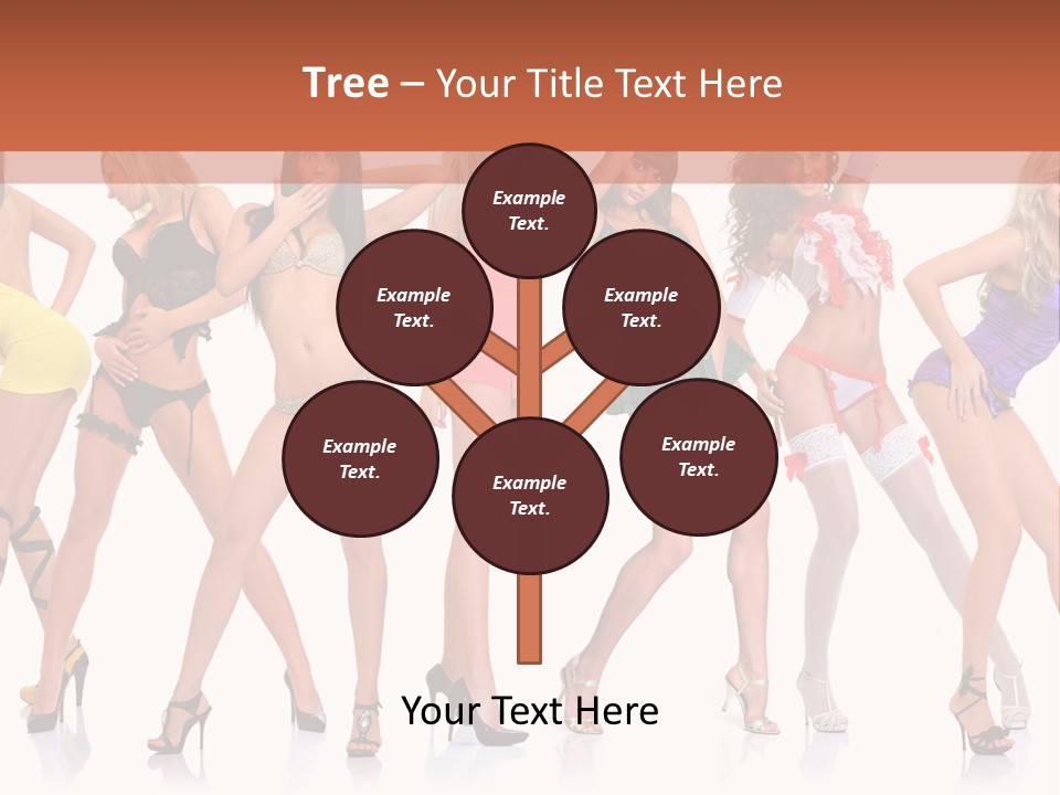 Blonde Skin Pose PowerPoint Template