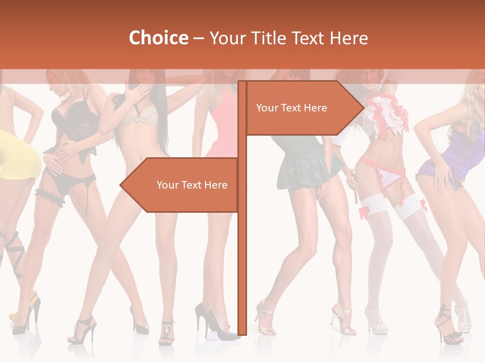 Blonde Skin Pose PowerPoint Template