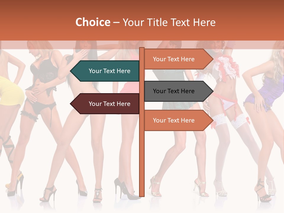 Blonde Skin Pose PowerPoint Template