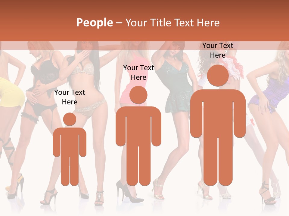 Blonde Skin Pose PowerPoint Template